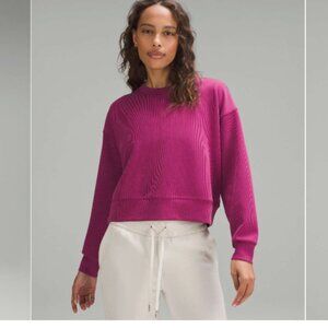 Lululemon Ribbed Softstreme Perfectly Oversized Cropped Crew